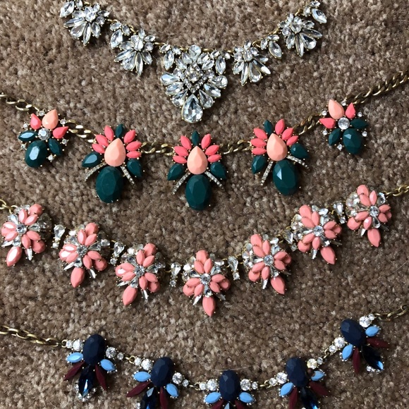 J Crew Necklaces brass with rhinestones - Picture 6 of 6